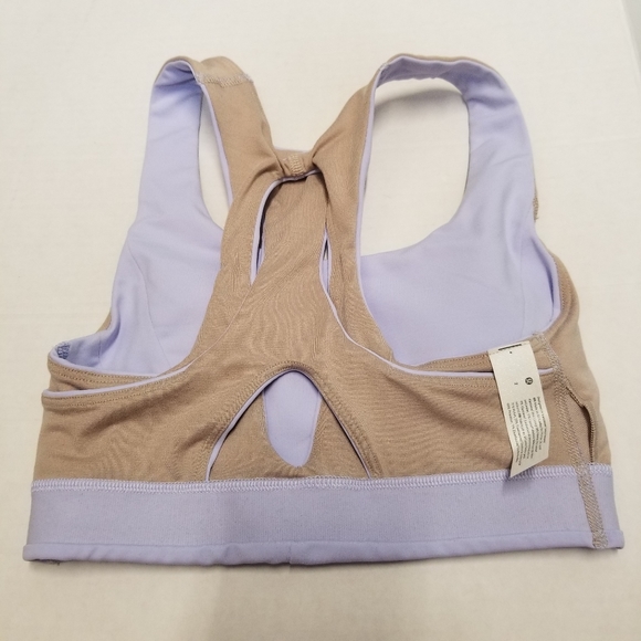 Lululemon Open Racerback Training Bra Medium Support Tank Top Lavender 2 New - Picture 8 of 12
